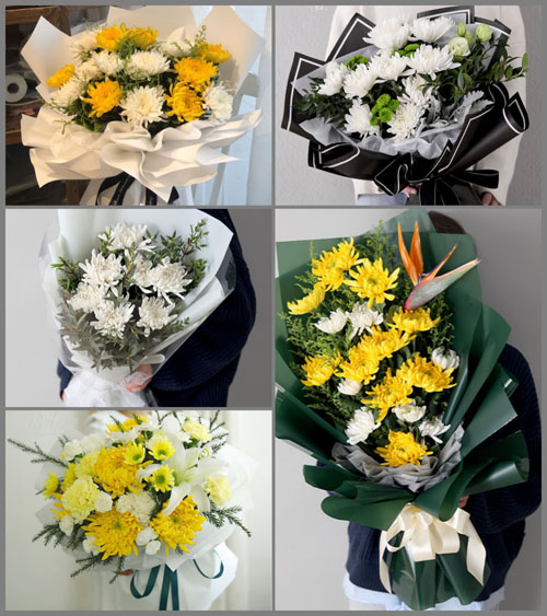 广东江门市台山市都斛镇都阳村白事花束代送